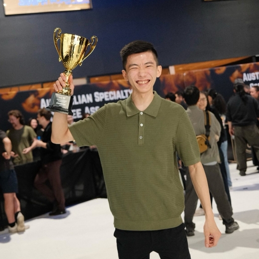 Gabrel Tan 1st Place at the Australia Barista Championship